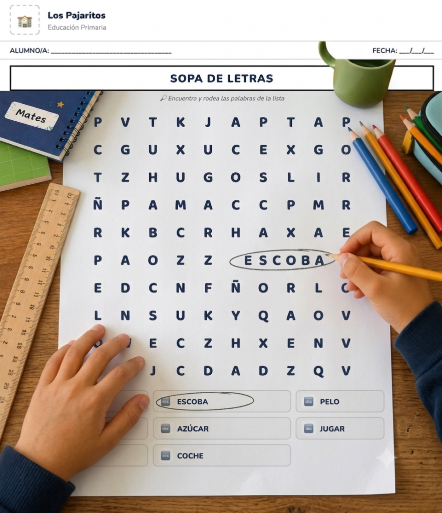 SOPAS DE LETRAS
