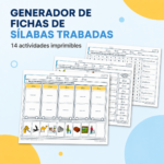 SÍLABAS TRABADAS CON PICTOGRAMAS DE ARASAAC