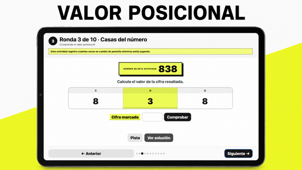 VALOR POSICIONAL DE LAS CIFRAS