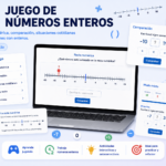 JUEGO NÚMEROS ENTEROS