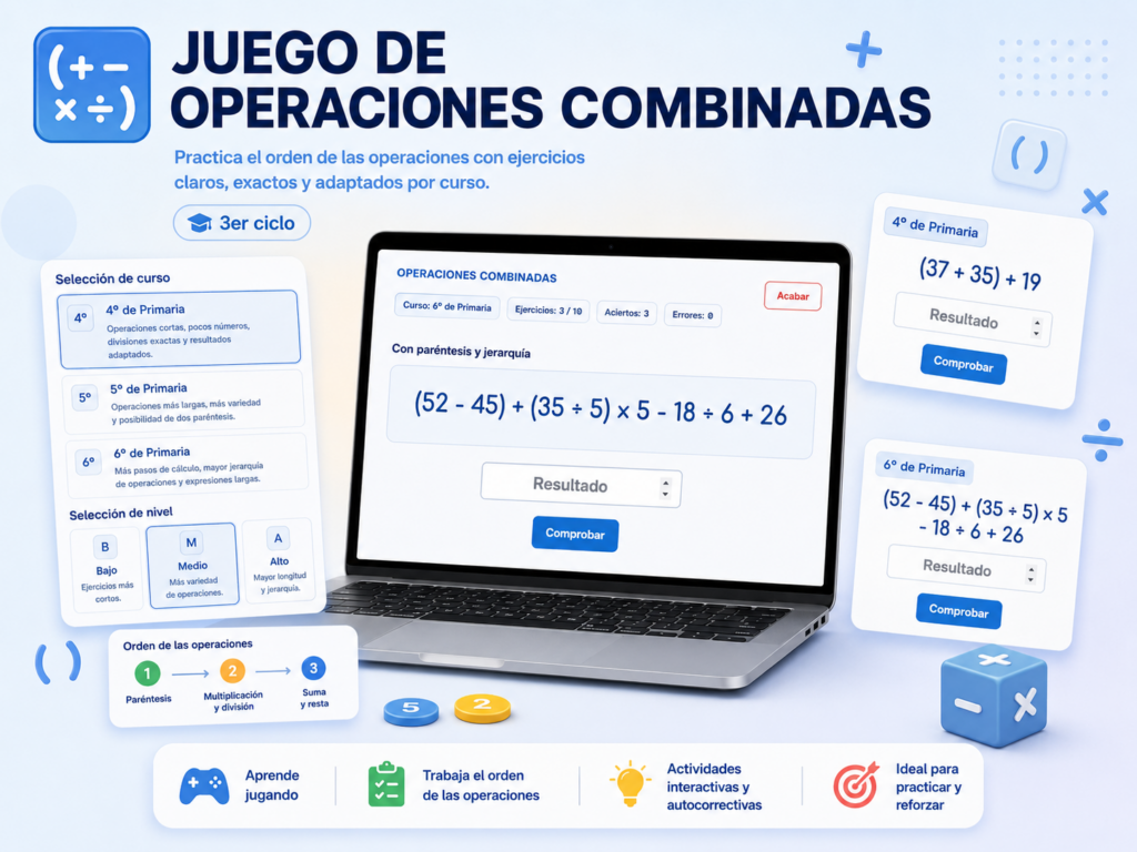 JUEGO OPERACIONES COMBINADAS