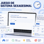 JUEGO SISTEMA SEXAGESIMAL