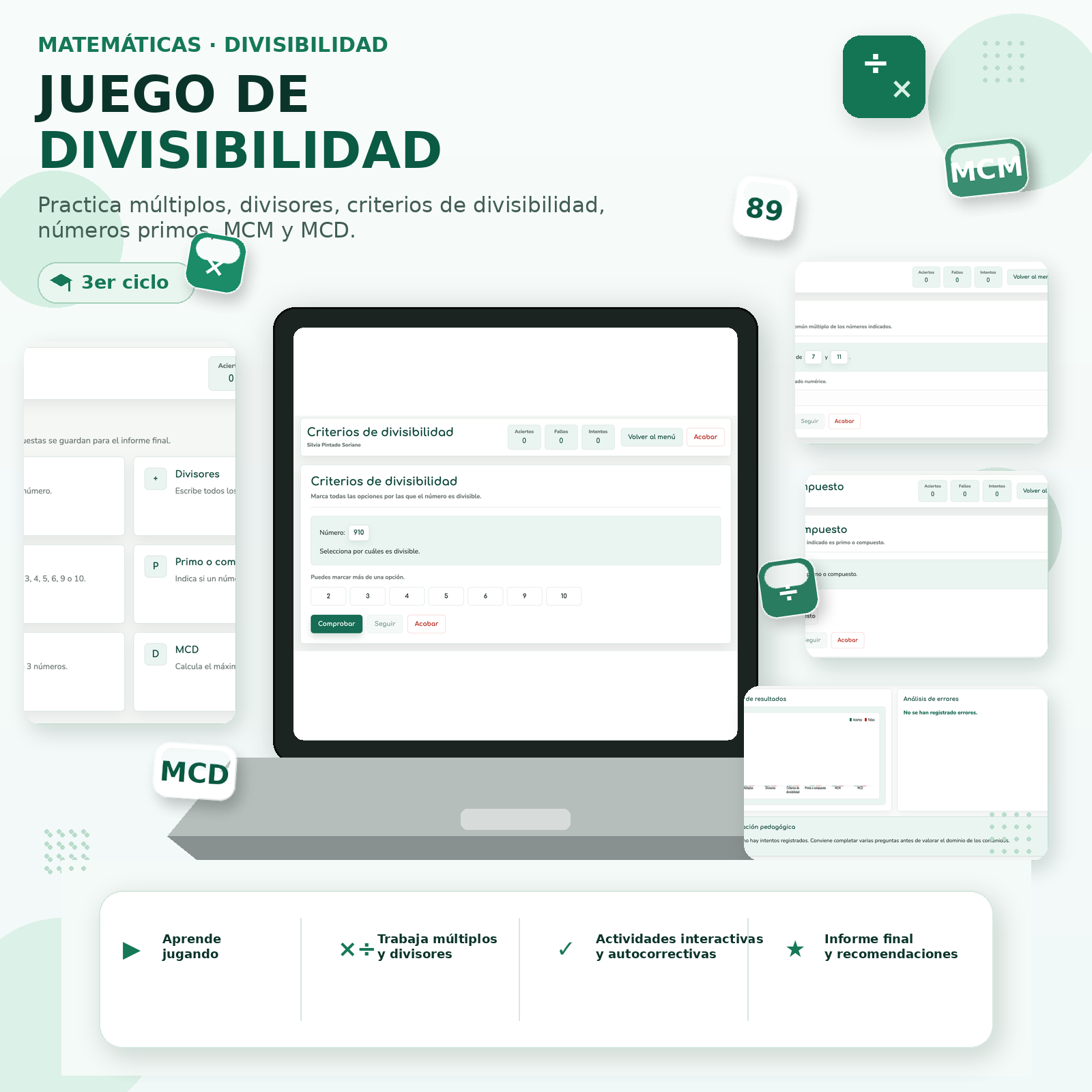 JUEGO DIVISIBILIDAD