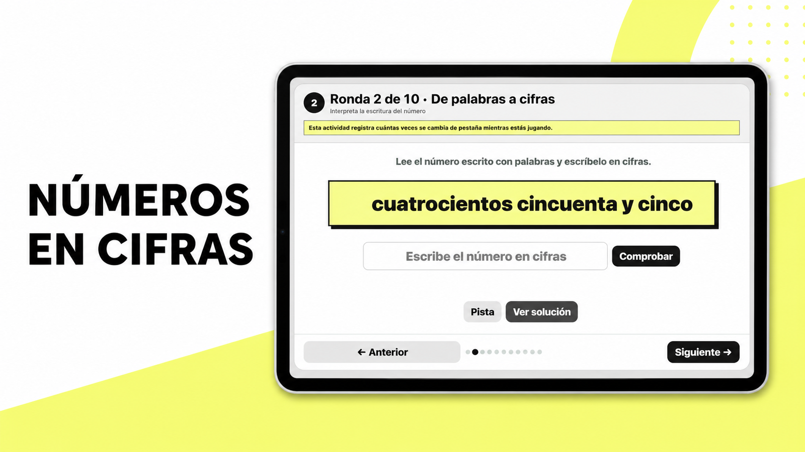 ESCRIBE EL NÚMERO EN CIFRAS