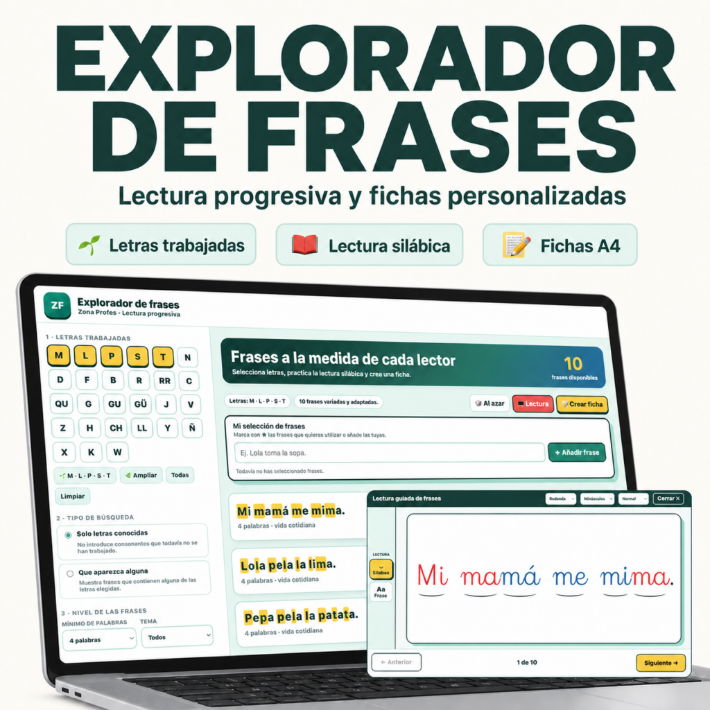 LECTOESCRITURA: EXPLORADORES DE FRASES