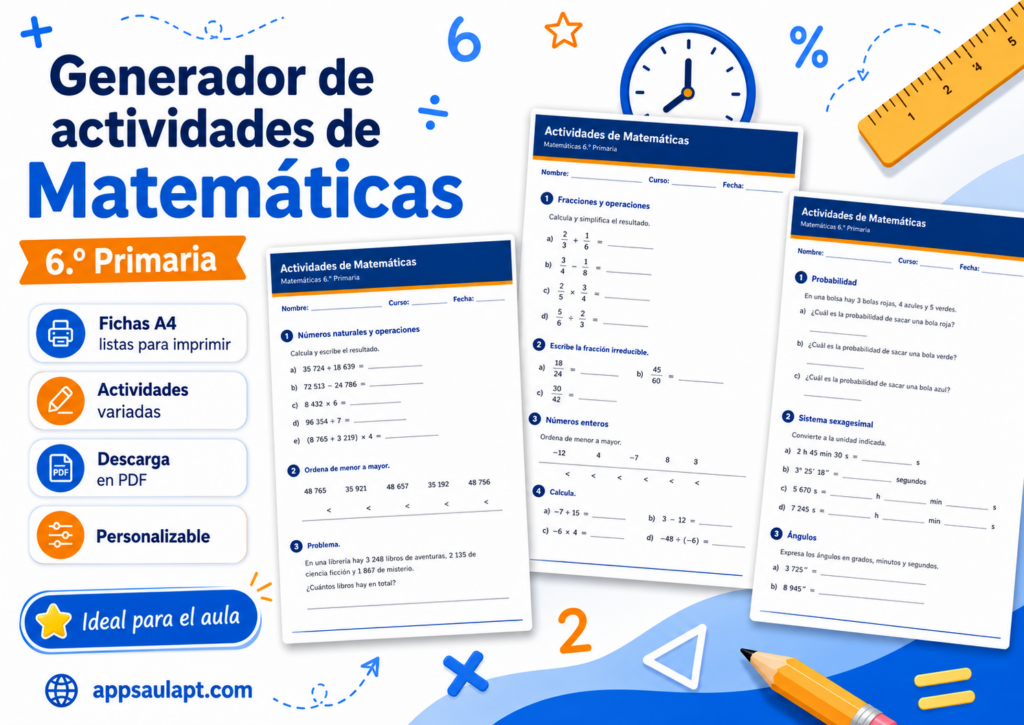CUADERNO DE MATES PARA 6º