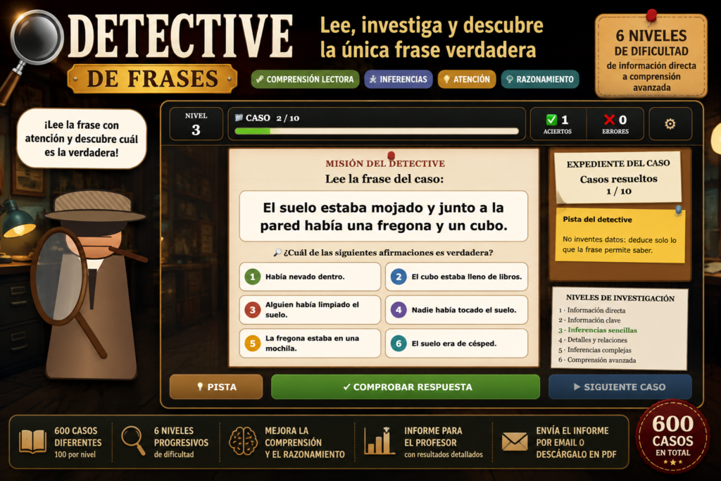 DETECTIVE DE FRASES
