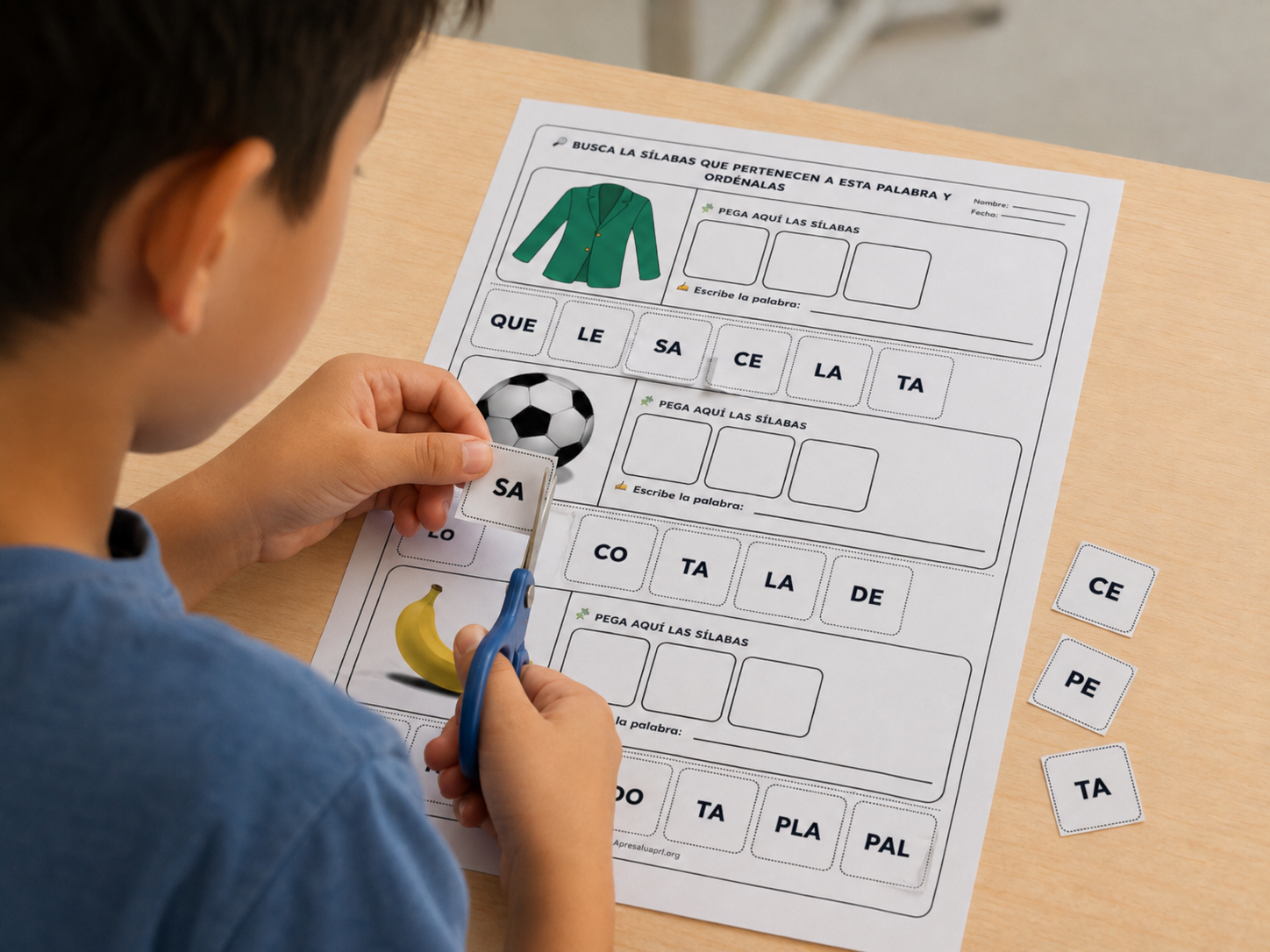 ENCUENTRA LAS SÍLABAS Y FORMA LA PALABRA