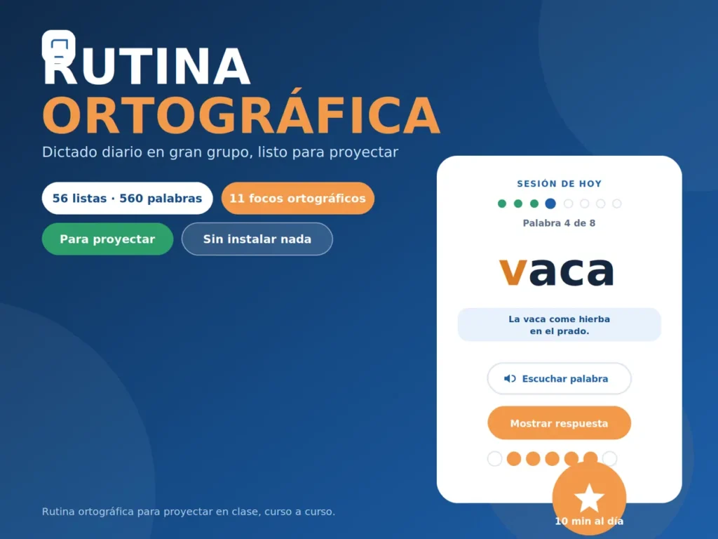 RUTINA ORTOGRÁFICA