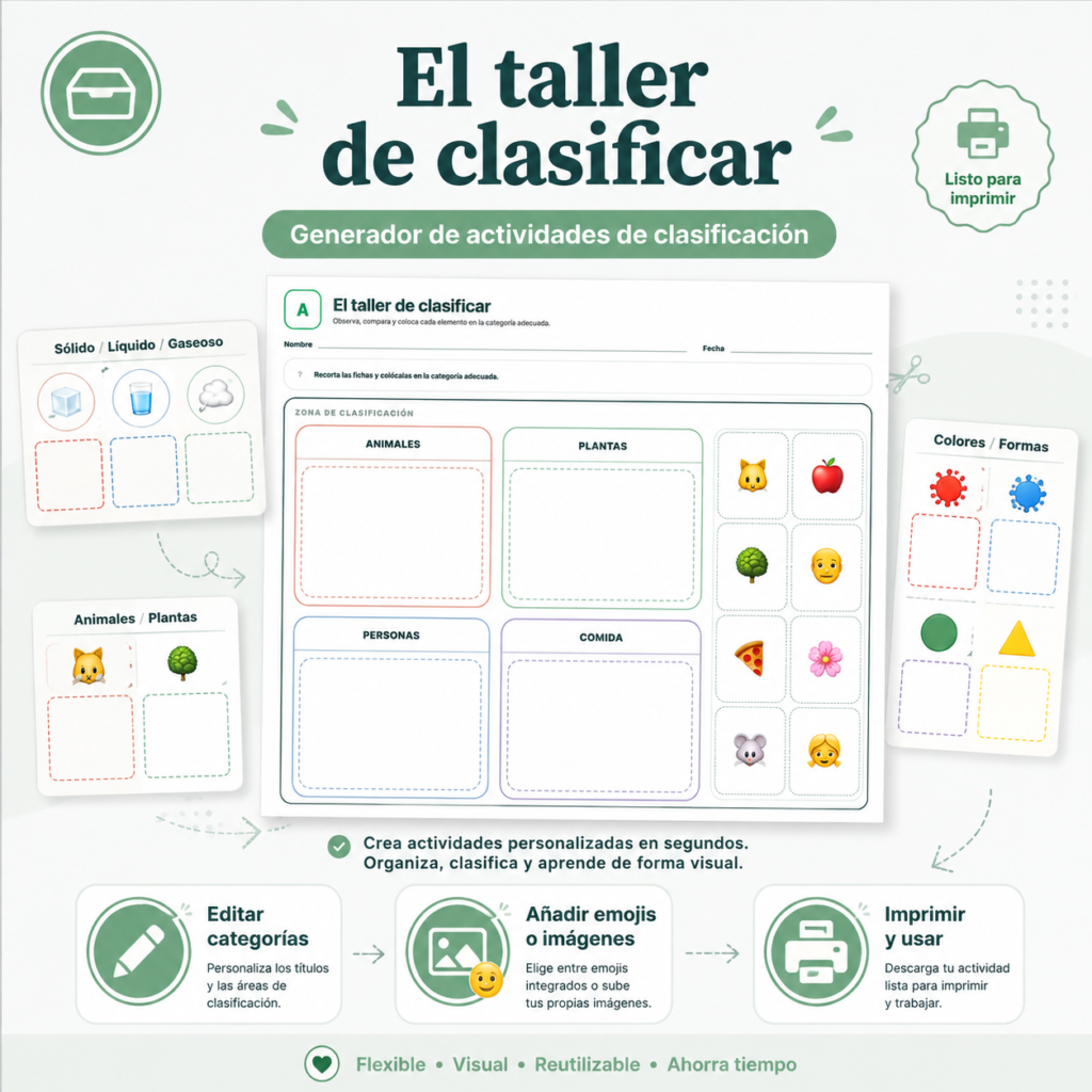 TALLER DE CLASIFICAR