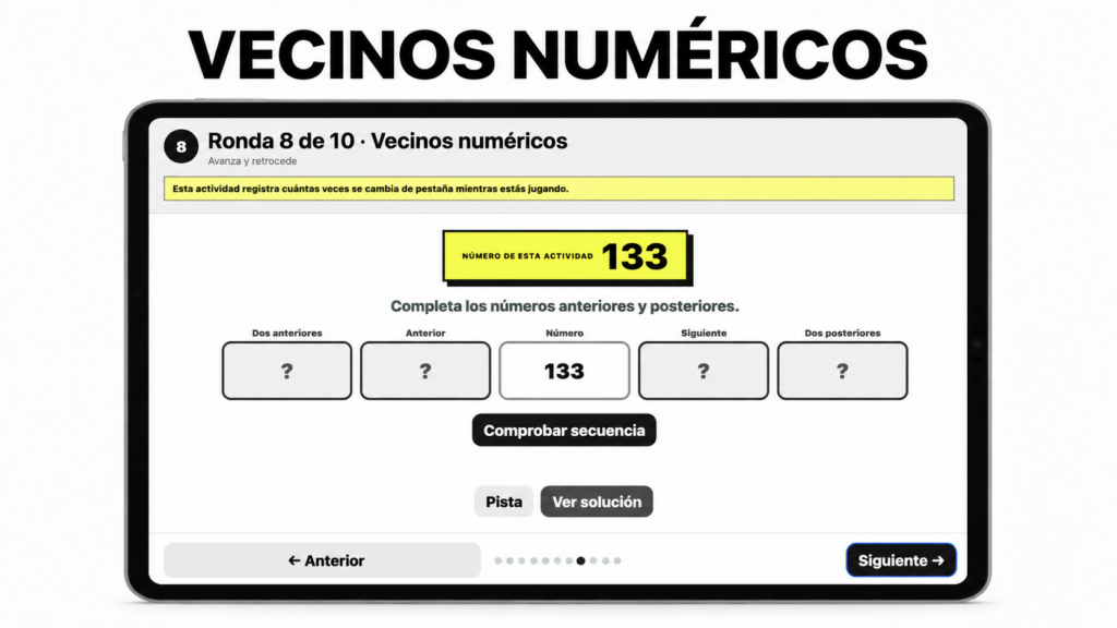 VECINOS NUMÉRICOS