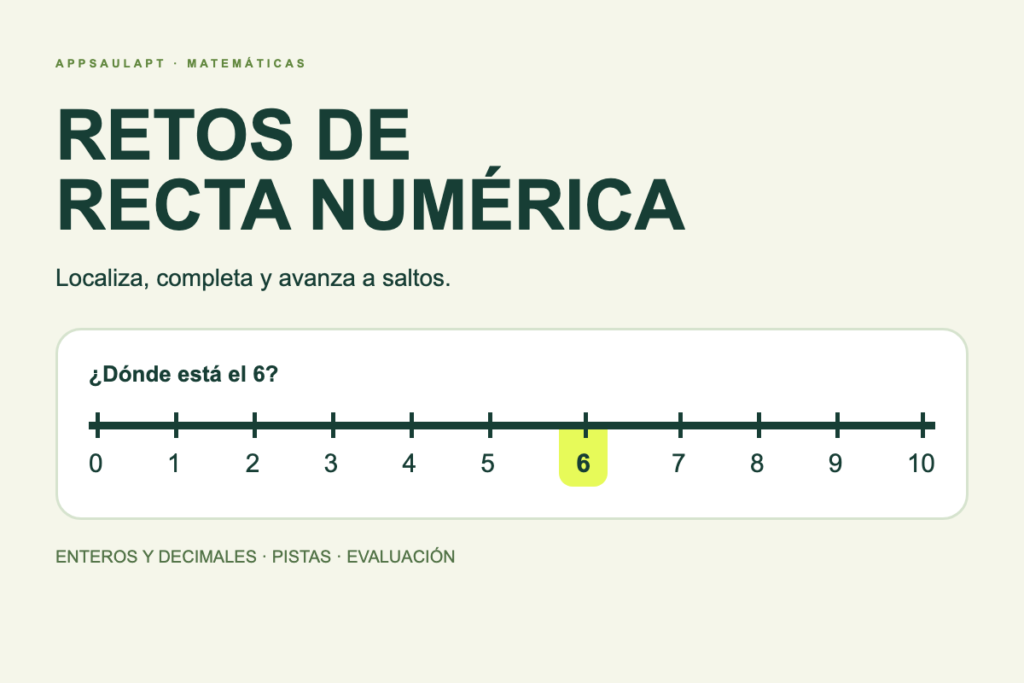 JUGAMOS CON RETAS NUMÉRICAS