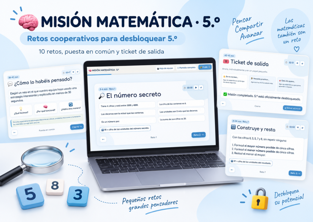 MISIÓN MATEMÁTICA: DESBLOQUEA 5º