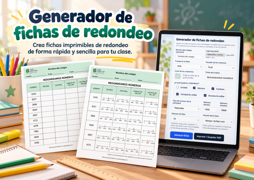 GENERADOR DE FICHAS DE REDONDEO