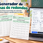 GENERADOR DE FICHAS DE REDONDEO