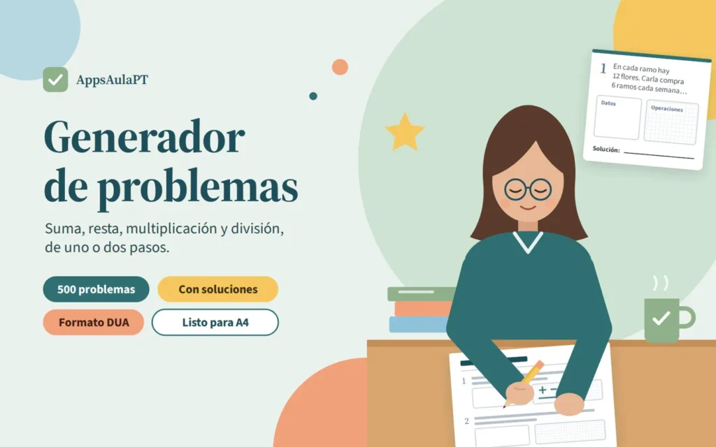 Problemas matemáticos para imprimir de una o dos operaciones