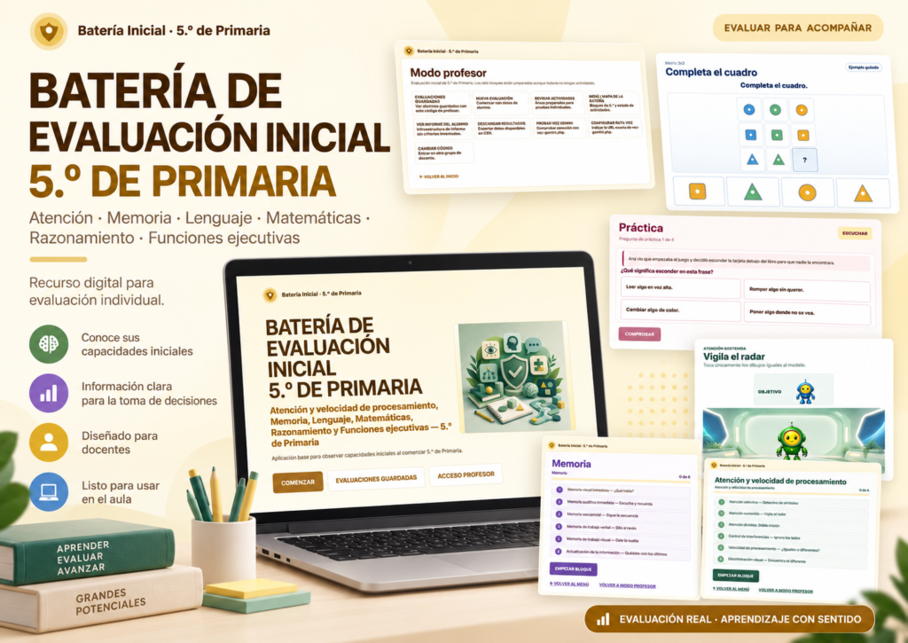 BATERÍA DE EVALUACIÓN INICIAL DE 5º DE PRIMARIA