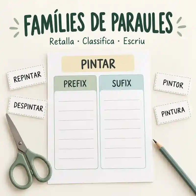 FAMÍLIES DE PARAULES: PREFIX O SUFIX