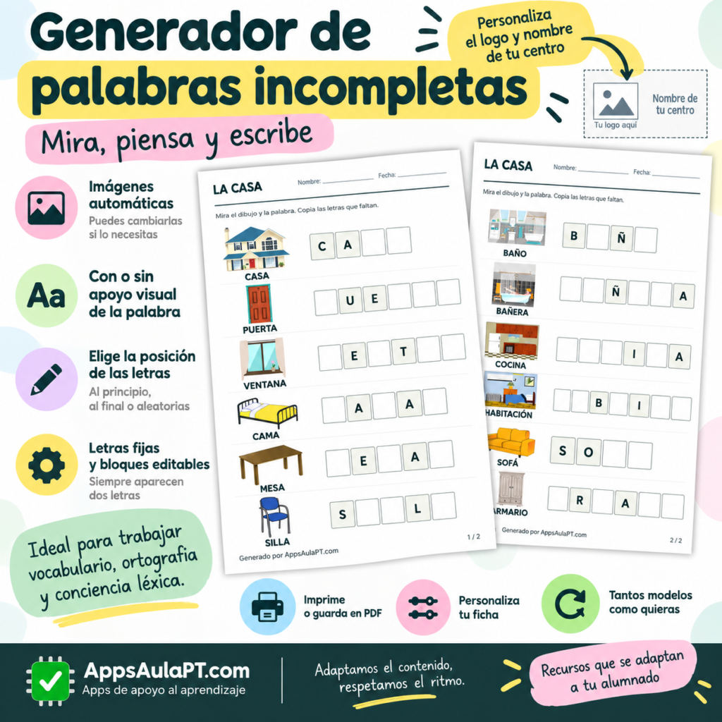 GENERADOR DE PALABRAS INCOMPLETAS