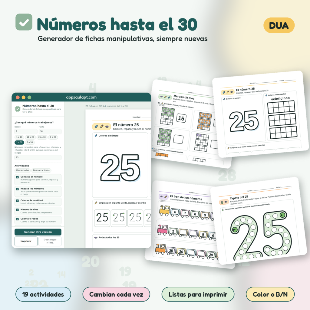NÚMEROS HASTA EL 30