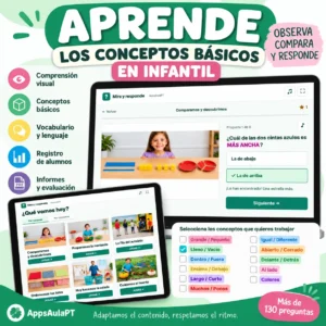 aprende los conceptos básicos propios de educación infantil
