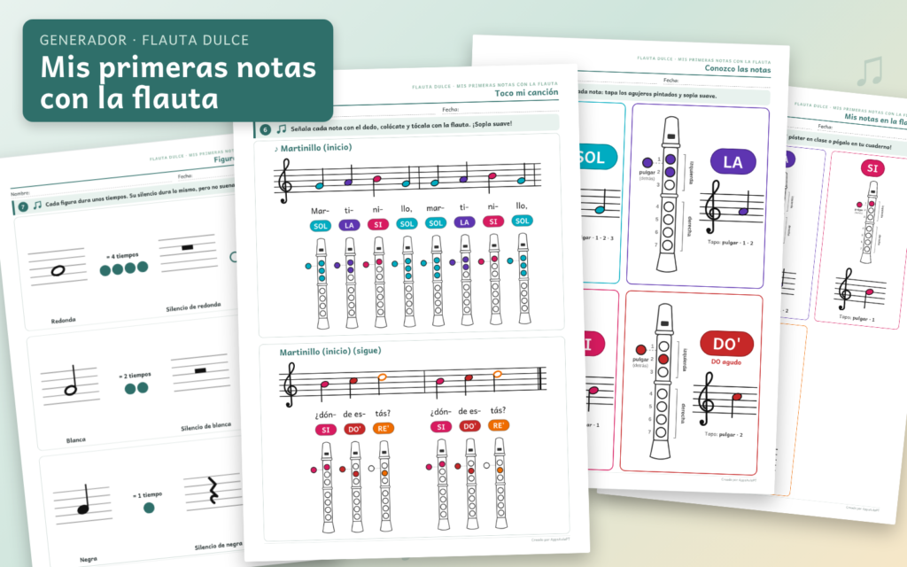 Flauta dulce adaptada ESO - recurso educativo inclusivo para aprender música