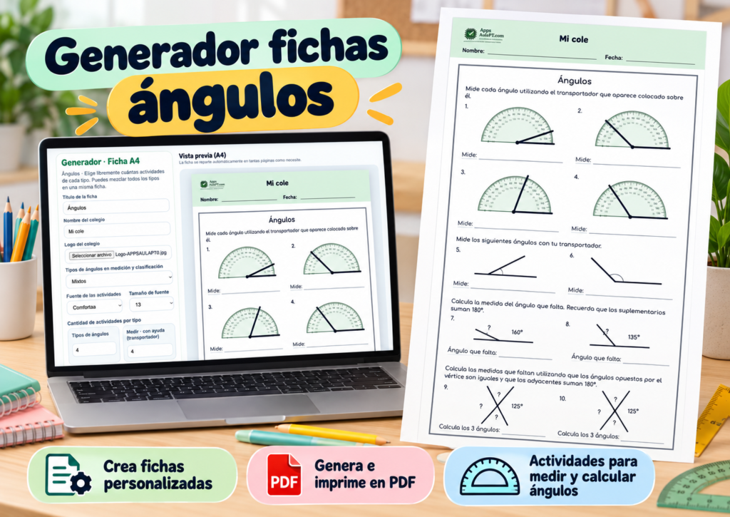 GENERADOR DE FICHAS DE ÁNGULOS PARA PRIMARIA