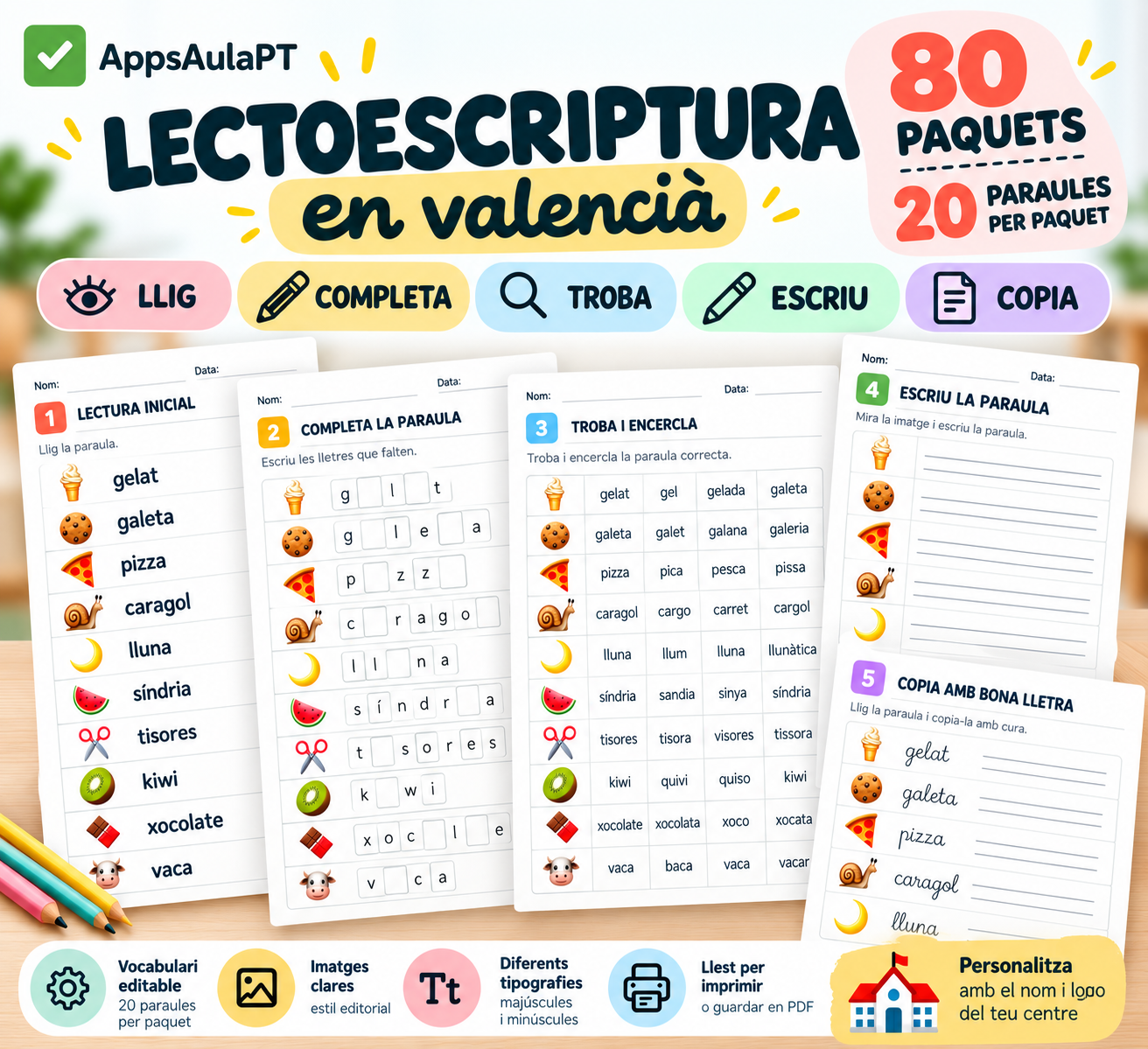 GENERADOR DE LECTOESCRIPTURA PROGRESSIVA EN VALENCIÀ