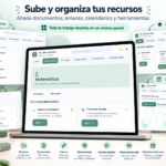 Panel de trabajo docente práctico para profesores