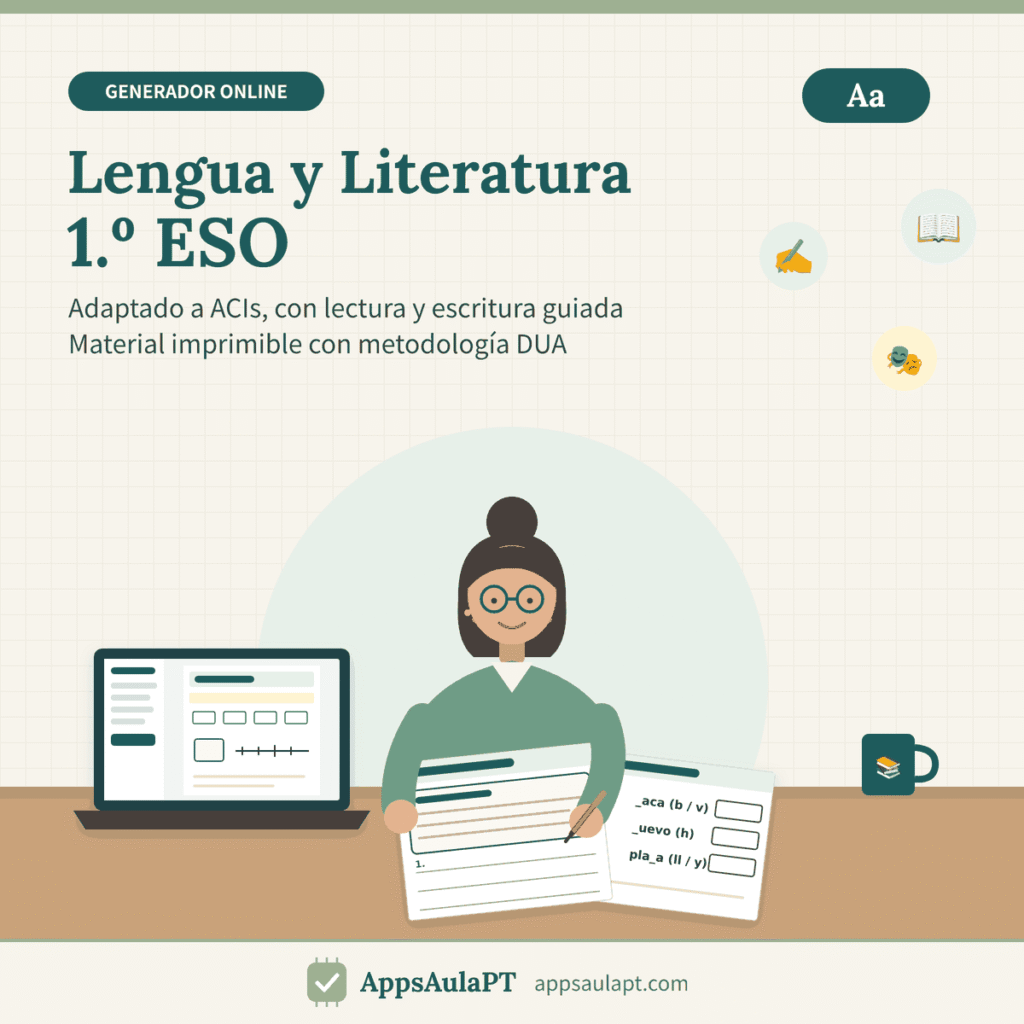 ADAPTACIONES DE LENGUA Y LITERATURA DE 1º ESO NIVEL ACIS