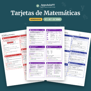 Generador de tarjetas de Matemáticas para 1.º, 2.º y 3.º de ESO