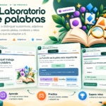 LABORATORIO DE PALABRAS: Sustantivos, adjetivos y verbos