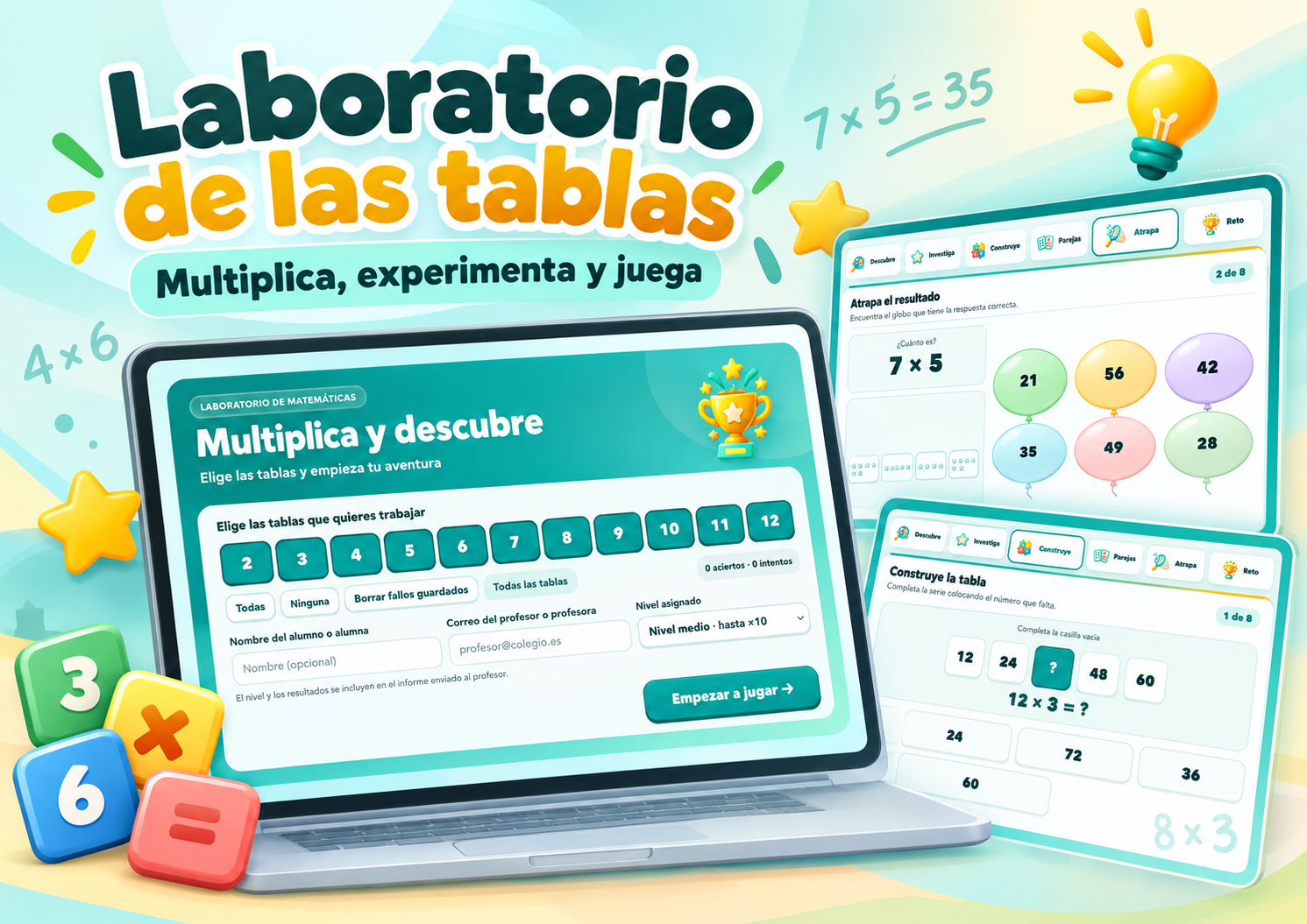 JUEGO TABLAS DE MULTIPLICAR